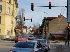 Спират светофара до хлебозавода в Горна Оряховица 