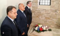 Даниел Панов посрещна президента на Сърбия Александър Вучич и п...