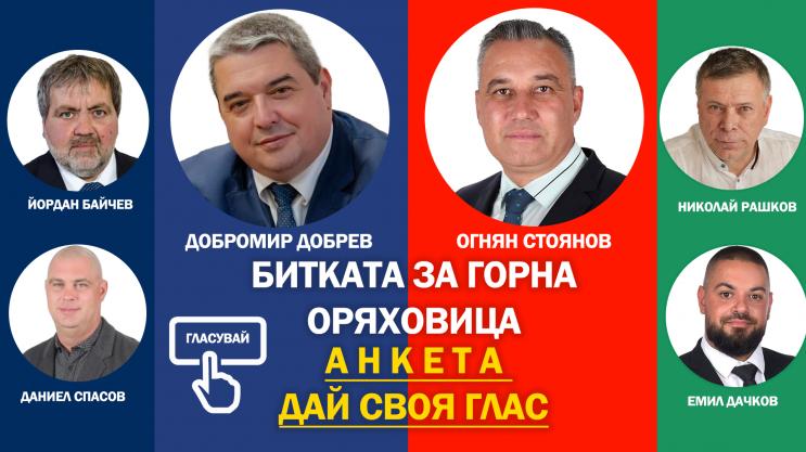 [Анкета]Кого ще подкрепите на предстоящите местни избори в община Горна Оряховица?